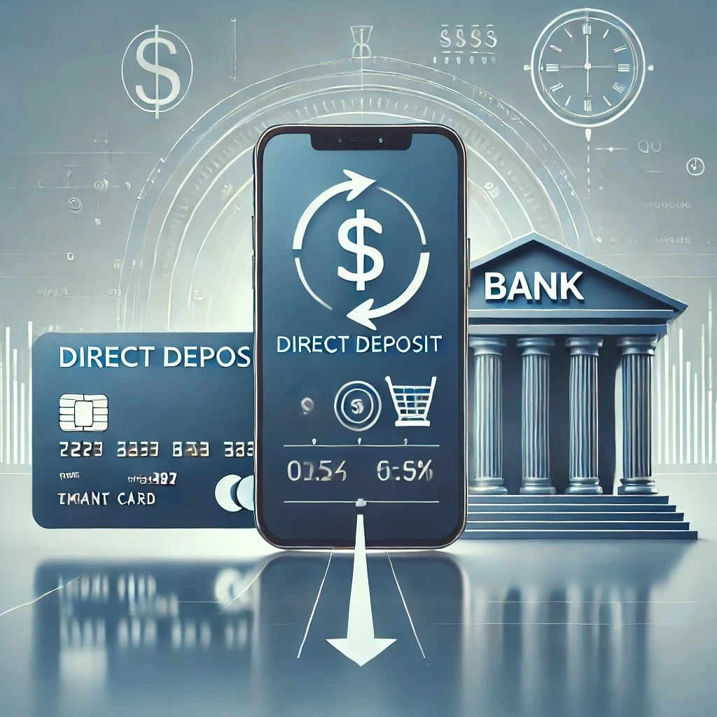 Illustration of direct deposit representing the mandatory payment method change for workers' compensation benefits under Pennsylvania Senate Bill 1232, showing secure, fast electronic transfers from employers to injured workers' bank accounts as required by the new workers' compensation law.