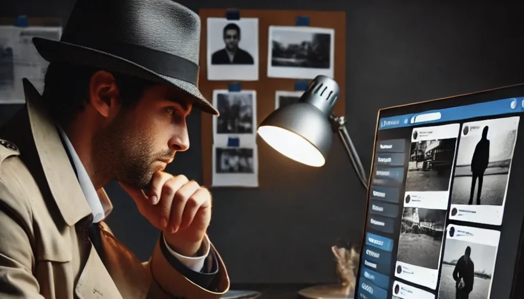 Un investigador privado revisa las publicaciones en las redes sociales de un demandante lesionado en un ordenador portátil, en busca de pruebas para rebatir una demanda de indemnización por accidentes de trabajo o lesiones personales de Pensilvania. Las compañías de seguros suelen utilizar la vigilancia de las redes sociales para cuestionar la gravedad de las lesiones en los casos de indemnización por accidentes de trabajo y lesiones personales en Pensilvania. Los trabajadores lesionados deben tener cuidado con lo que comparten en Internet para proteger sus reclamaciones. 