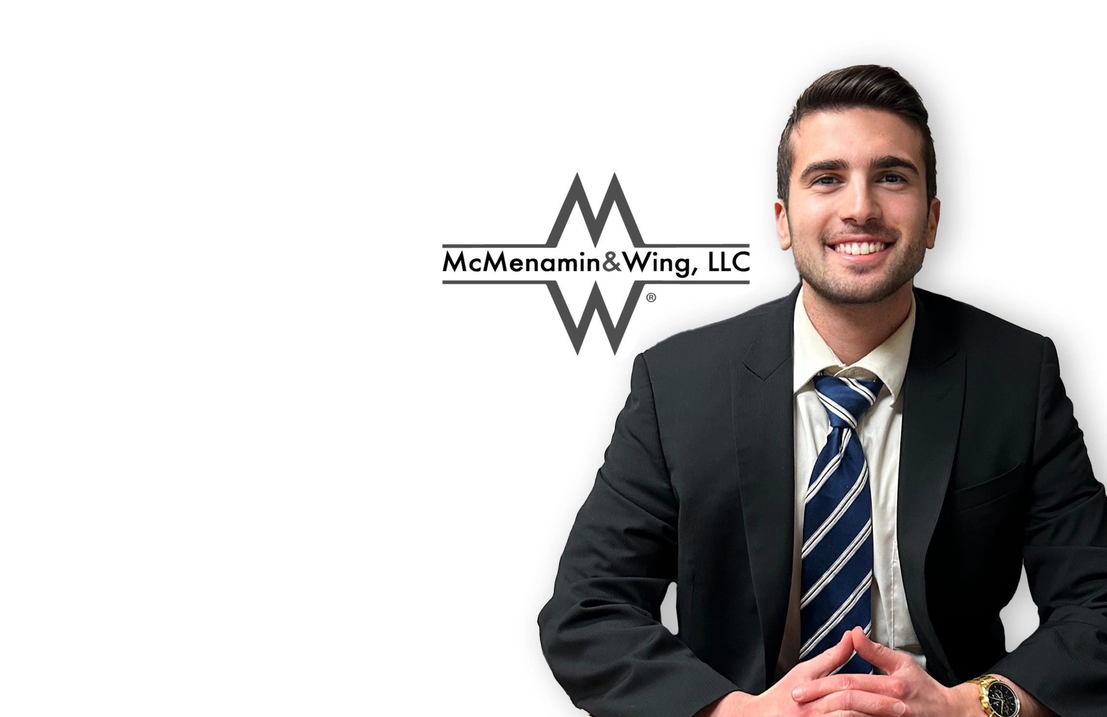 Andrew D. Loewy Associate McMenamin & Wing LLC Headshot Andrew D. Loewy, Associate at McMenamin & Wing, LLC, Pennsylvania workers' compensation lawyer in suit and tie