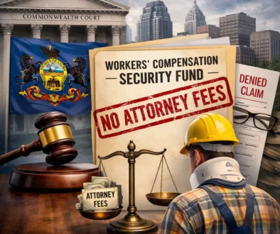 PA Commonwealth Court Rules Security Fund Not Liable for Attorney Fees